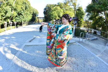 色打掛での前撮り撮影